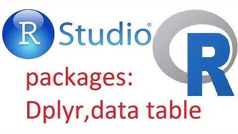 How to install R language Packages dplyr,data table