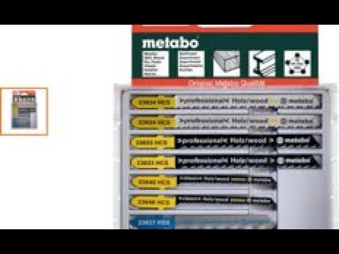 Набор пилок для электро лобзика METABO 10 шт для пиления различных материалов