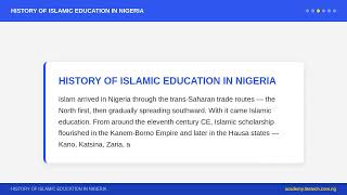 JSS 1 Islamic Religious Studies - Islamic Education and Its Importance | Nigerian Curriculum