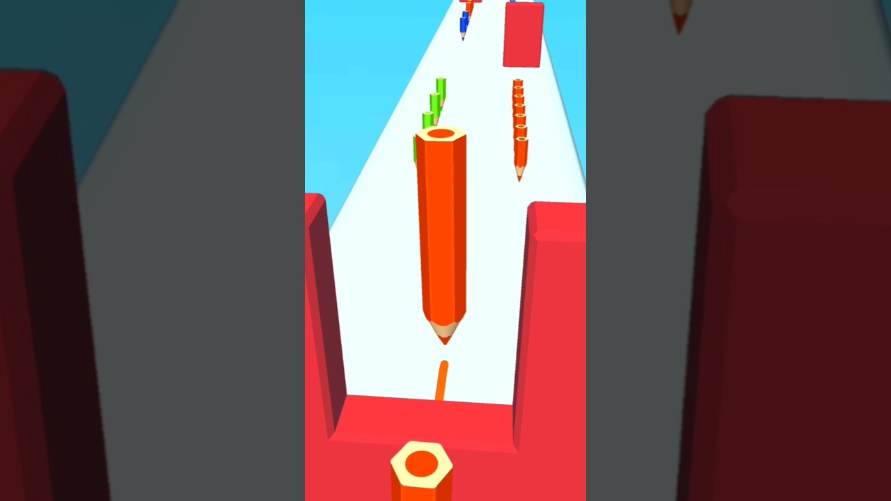 Colour Pencil Run Game Level 11 | New Play Win cartoon 