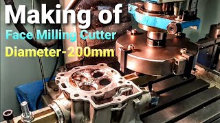 Making of face milling tool  200mm diameter  The Fly Cutter × 4