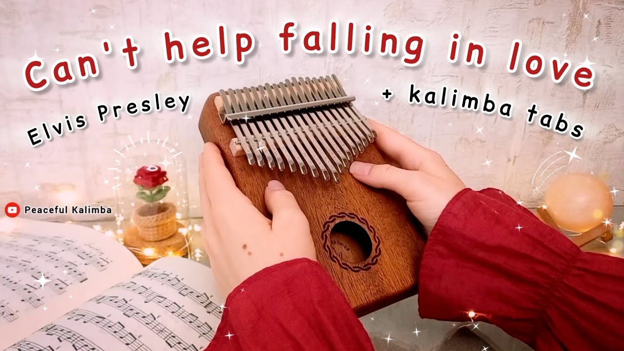 Can't help falling in love kalimba tutorial (Elvis Presley)🌹Kalimba ...