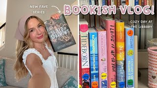 let's do book stuff! 📖🌷 reading fantasy, cozy library visit, book shopping, + book haul