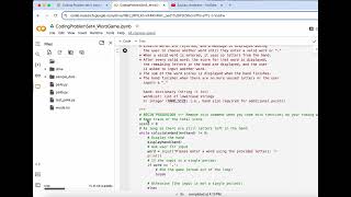 Problem Set 4 Problem 5 (WordGame) (CPSC2100) - Zachary Anderson