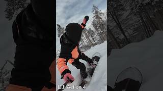 GoPro 12 VS DJI Action 4 Snowboarding #djiosmoaction4 #gopro #snowboarding