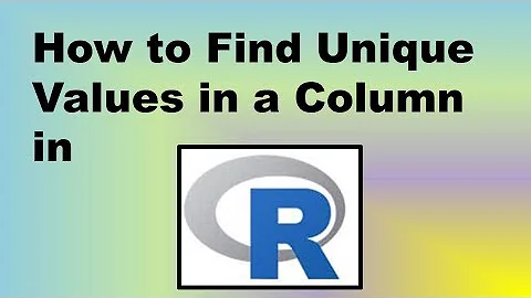 How to Find Unique Values in a Column in R – Demonstration