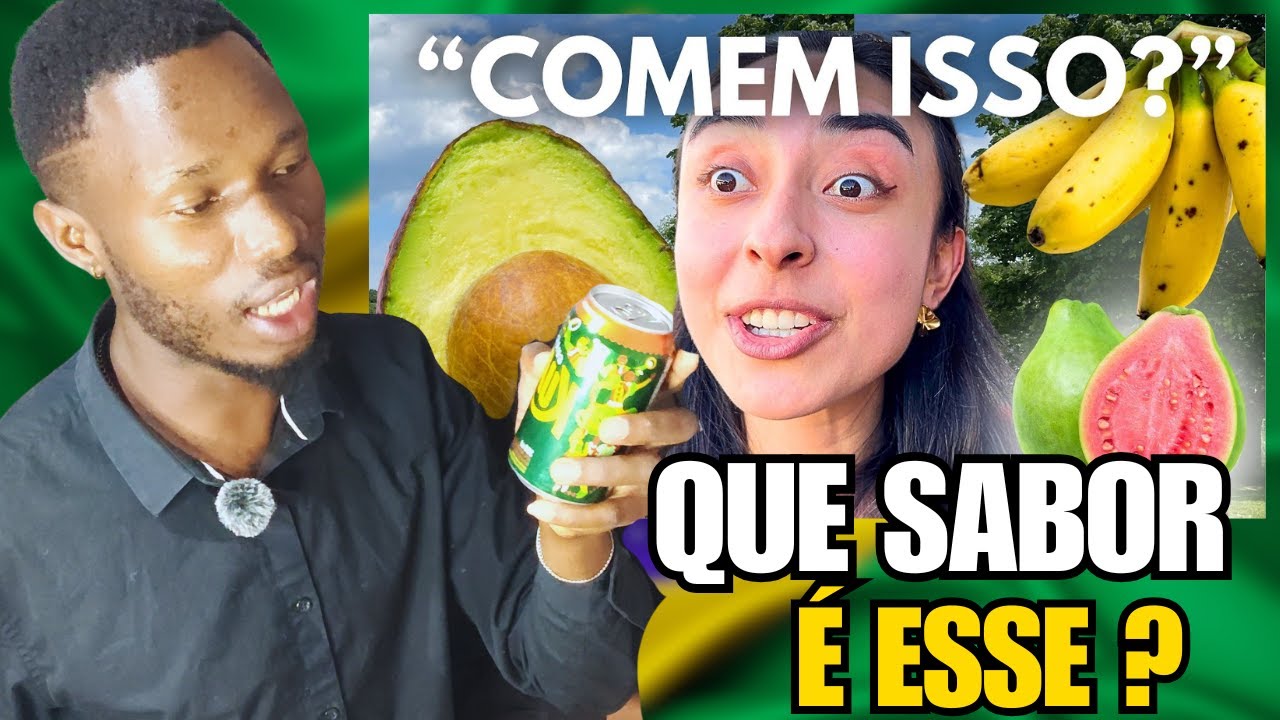Gringa PROVA Frutas do Brasil pela 1ª vez 🍍🥑 | Não ACREDITOU no Sabor! #REAÇÃO