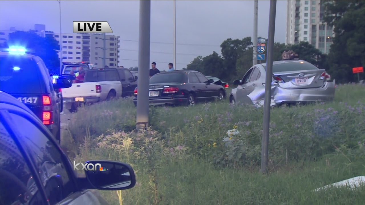 Five-car crash snarls morning rush hour - YouTube