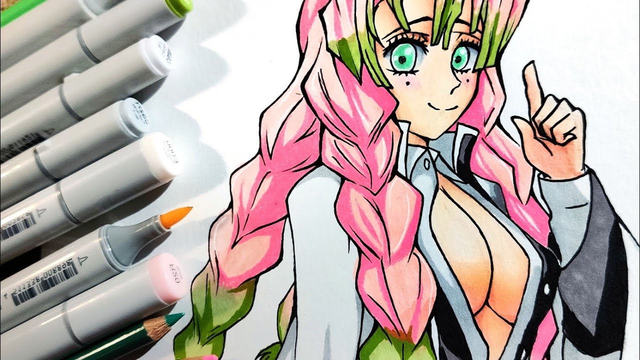 Kimetsu No Yaiba C mo Dibujar A Mitsuri Kanroji How To Draw Mitsuri 
