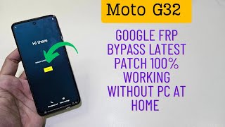 Moto G32 Frp Bypass Unlock Android 13 Final Method And Update 2024