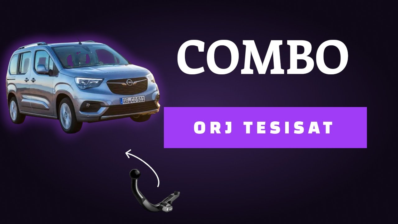 Opel Combo Çeki Demiri Orijinal Tesisat Montaj aşamaları (Opel Combo wire towbar Kits)