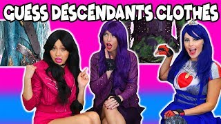 Guess the Descendants Clothes Challenge (with Fake Mal, Evie and Lonnie)