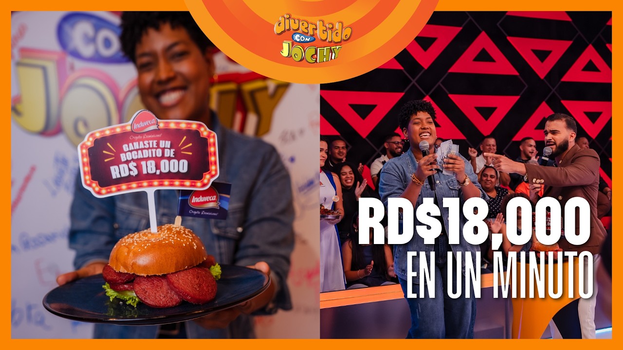 Ganó $18,000 en un minuto con el "Bocadito de Induveca" | Divertido con Jochy