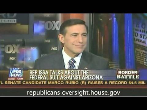 Issa Goes On The Record on Immigration Reform and Arizona