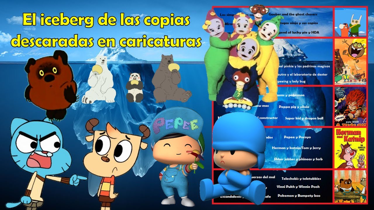 EL ICEBERG DE LAS COPIAS DESCARADAS DE CARICATURAS