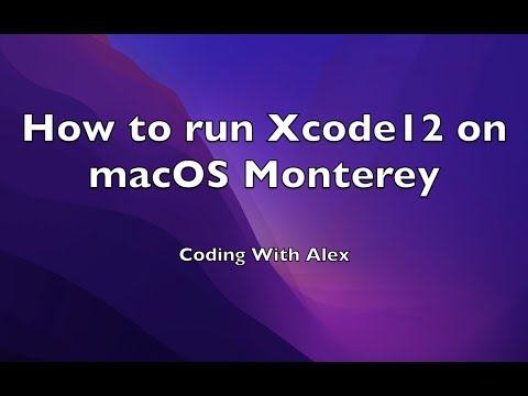 How to run Xcode 12 on macOS Monterey
