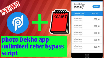 Photo Dekho App Unlimited Refer Bypass Script | Photo Dekho Unlimited Coins Adder Trick |