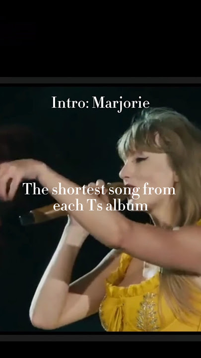 The shortest song from each Ts album #taylorswift #swiftie4ever #taylorsversion