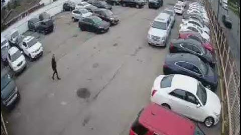 Camect Detects Person on Auto Dealership Parking Lot