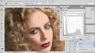 Photoshop. Удаление бликов на коже. (Евгений Карташов) Photoshop. Удаление бликов на коже. (Евгений Карташов)