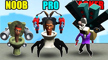NOOB vs PRO vs HACKER Toilet Attack Monster Survival