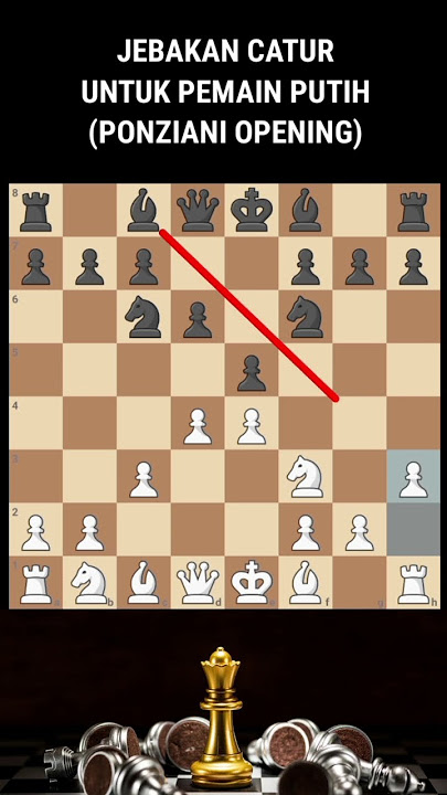 WHITE CHESS TRAP PONZIANI OPENING #shorts #chess #whitechesstrap
