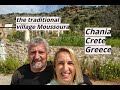 the traditional village Moussoura in Chania, Crete ,Greece #vlog #2021