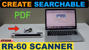 Epson Rapid Receipt RR-60 Scanner Create Searchable PDF File !
