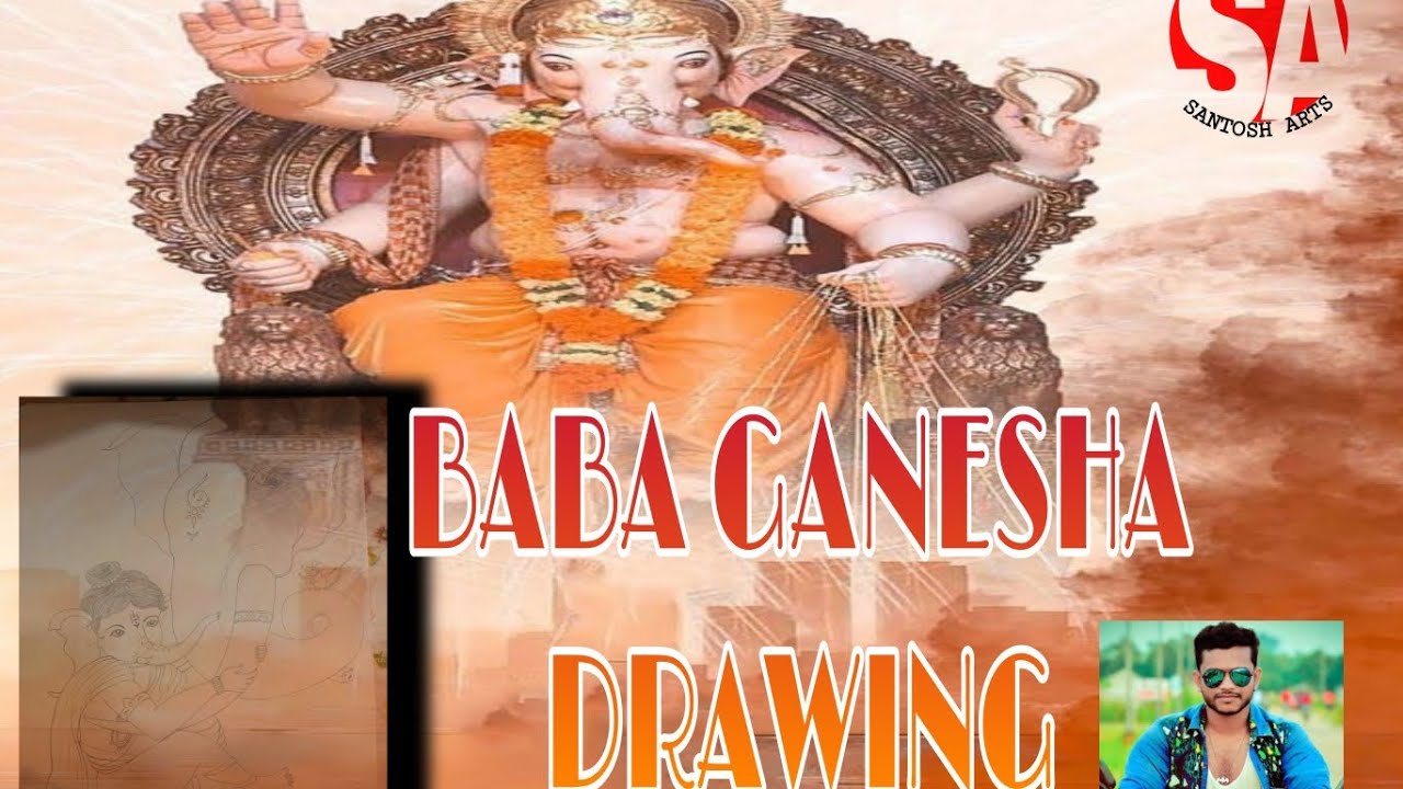 how to draw little Ganesha,Ganesha drawing kaise banate hain ,how to
