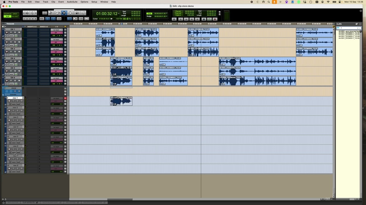 Clipstore - A macro for Pro Tools and Keyboard Maestro for keeping track of rendered effects easily.
