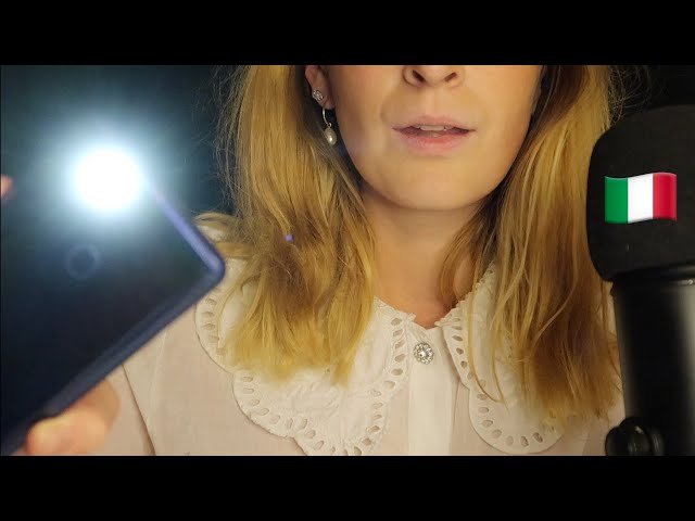 ASMR ITA // I CHECK YOUR CRANIAL NERVES / Cranial nerve exam Italian roleplay