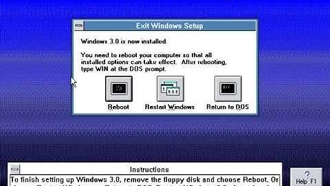 Installing Windows 3.0 on DOSBox .74 (updated)