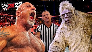 Goldberg vs. BigFoot (WWE 2K22)