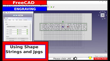 Using FreeCAD for engraving text (shape strings) and pictures