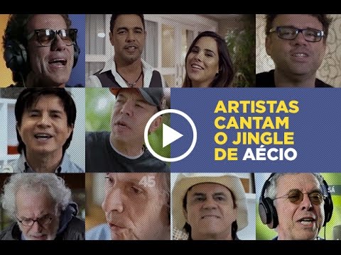 Artistas cantam música da campanha de Aécio