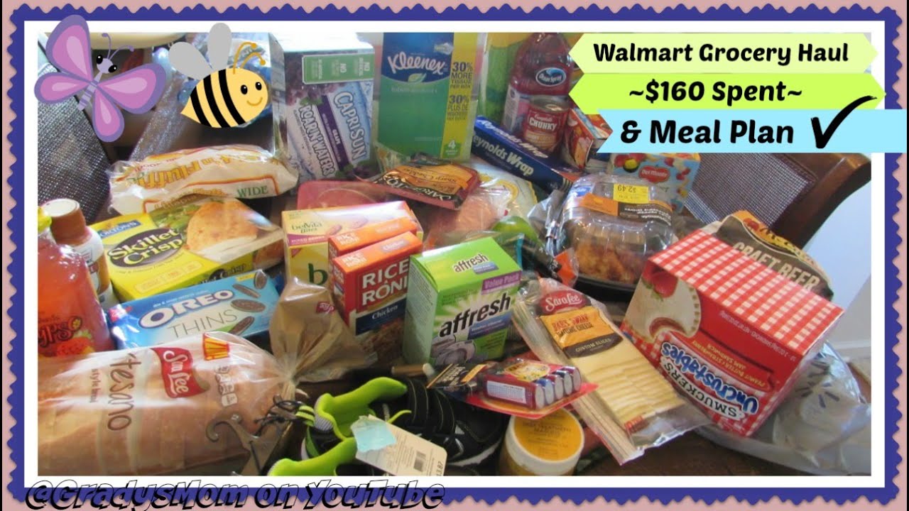 Walmart Grocery Haul + Meal Plan using my Carrie Elle Planner - YouTube