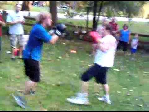 Backyard Boxing (Danny vs. Russ)