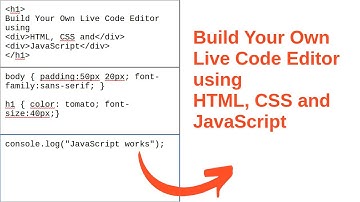 How to Build Your Own Live Code Editor using HTML, CSS & JavaScript