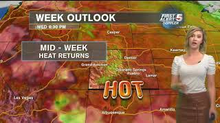Temperatures climbing and falling with cold fronts this week
