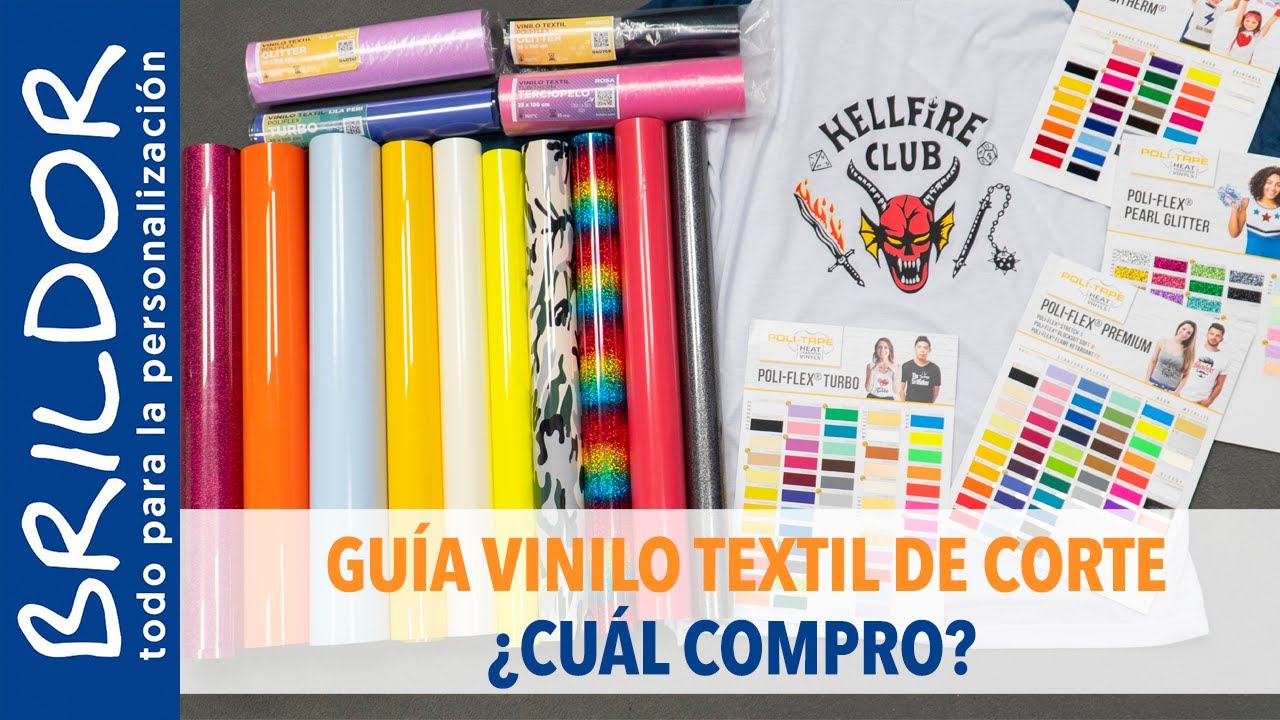 👨‍🏫 ¿QUÉ VINILO TEXTIL DE CORTE COMPRO? Tipos de vinilo, diferencias 