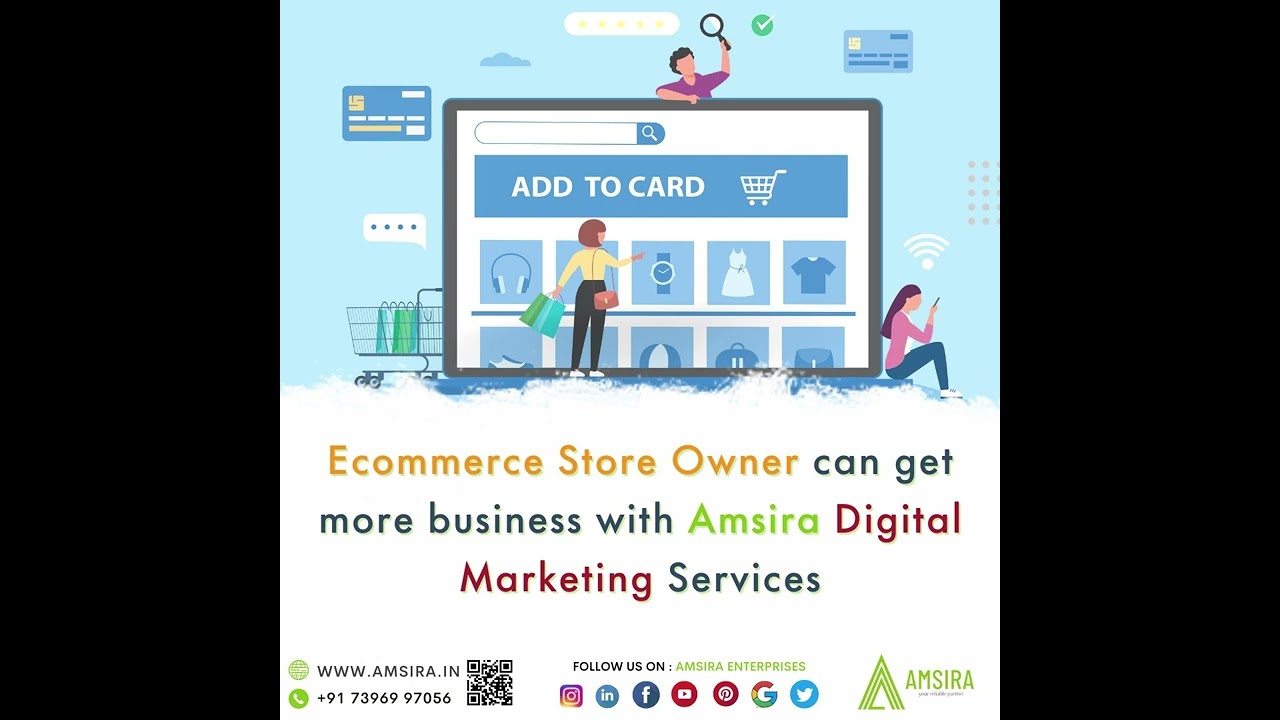 Ecommerce Stores | Amsira Digital Marketing Services| Shops | Restaurants | Website| Social Media