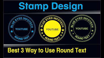 Type round text in CorelDraw 2020  || Text in Circle || Stamp Design || Round text in CorelDraw