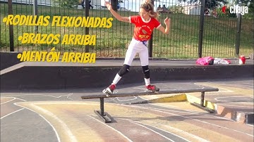 How to Frontside Grind on roller skates (with Barbara Luciana) - CHAYA SKATES TUTORIAL