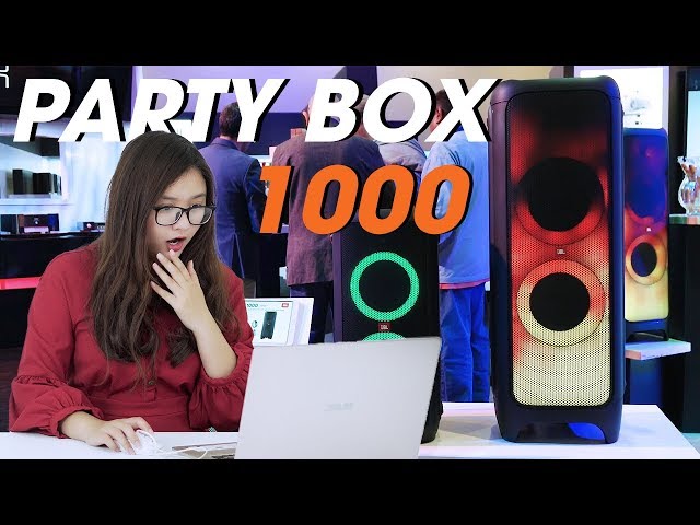 Review nhanh JBL Party Box 1000 l Điều khiển hiệu ứng bằng cử chỉ tay ??