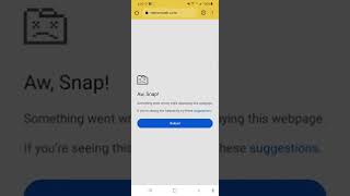 Aw Snap Something Went Wrong While Displaying This Webpage