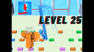 Bridge Race - Gameplay walkthrough (Levels 25)