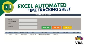Build an Automated Time Tracking Sheet in Excel