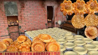 1100-1300 Per Day! Creamy PATIR ! The most Tasty and Sold bread in Tashkent | Uzbek national bread.