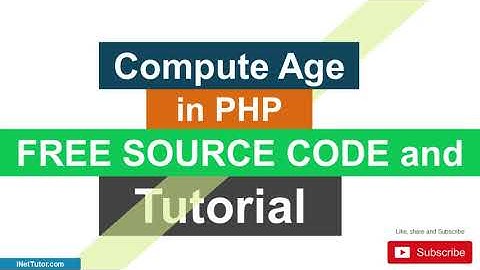 Hướng dẫn write a php program to display users age as output by taking their data of birth as input - viết chương trình php để hiển thị tuổi của người dùng làm đầu ra bằng cách lấy dữ liệu ngày sinh của họ làm đầu vào