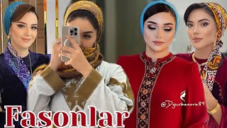 Taze Ýyla Taze Moda Koynek Fasonlar Dresses For Women Turkmen Fasonlar 2024